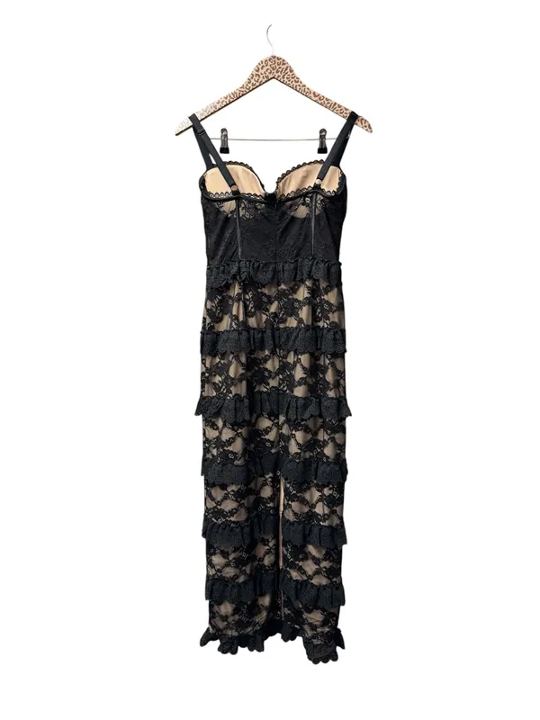 Dear Emilia Hello Molly Mystique Sleeveless Lace Maxi Dress Black Small NEW $155 - Image 5