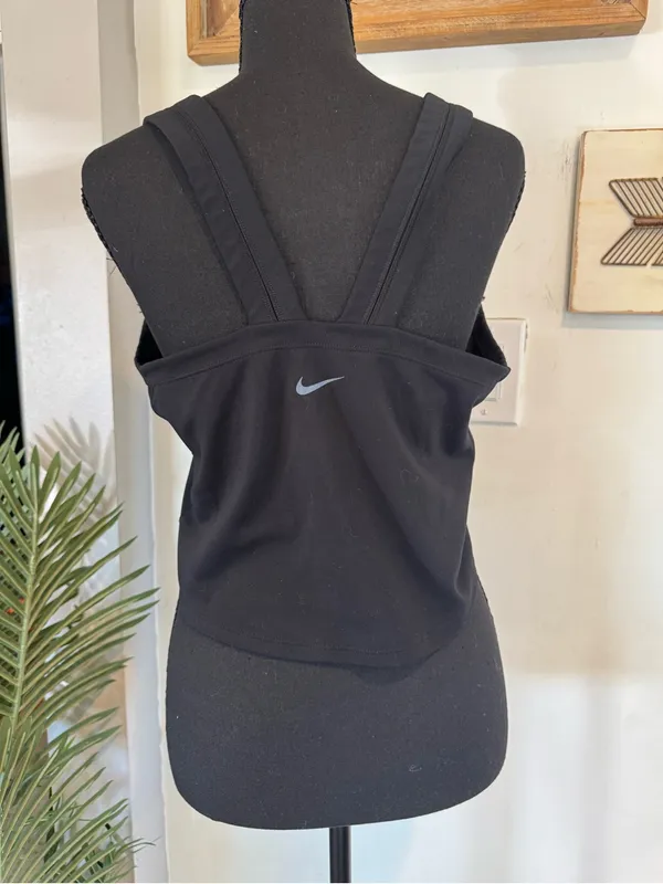 Nike Black Women's Racer Tank Top - Image 4