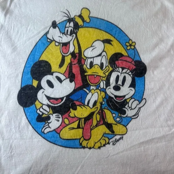 Disney Mickey and Friends Retro Group Shot Tank Top Size Small - Image 8