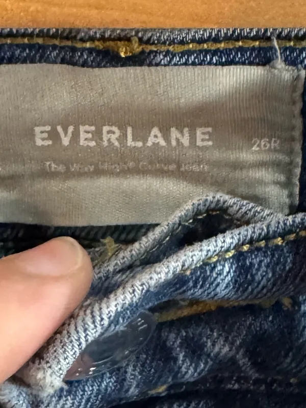 Women’s Everlane Light Wash The Ultra High Cure Jeans Size 26 - Image 3