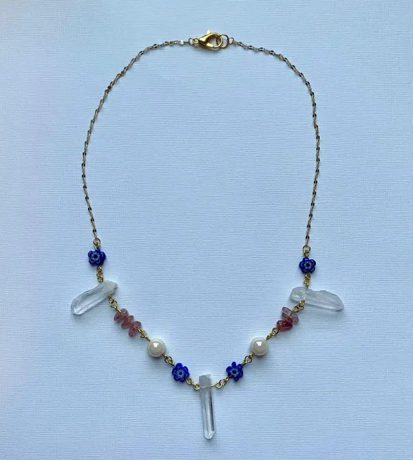 Gold Charm Necklace Handmade - Image 2