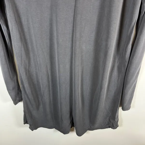 Abercrombie & Fitch‎ Womens Grey Long Sleeve Pocket Tunic Top Medium T-Shirt - Image 8