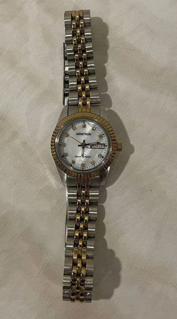Gold Silver Watch - Image 2