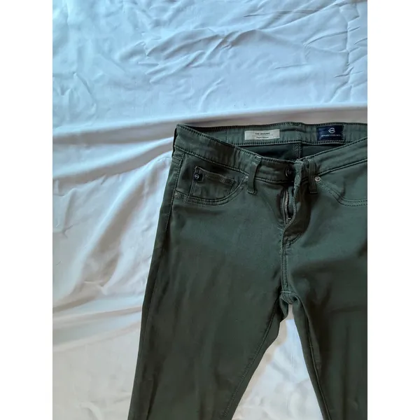 AG Adriano Goldschmied The Legging Super Skinny Pants Olive‎ Green Womens 26R - Image 6