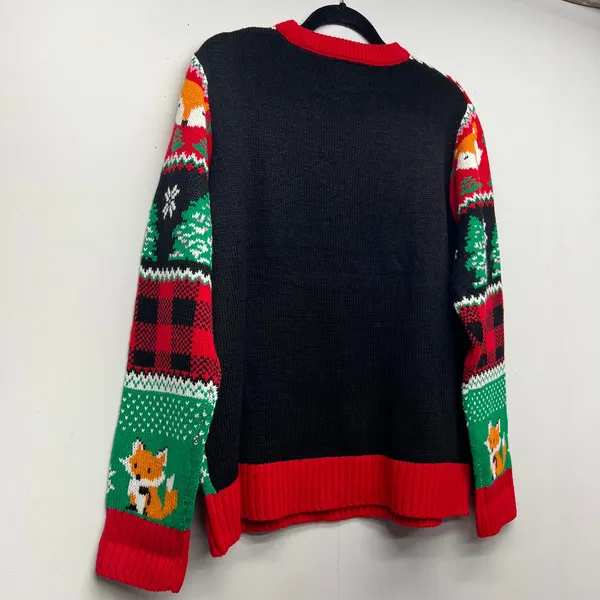 Urban Heritage Foxy Ugly Christmas Chunky Sweater Womens XL Holiday Party Event - Image 9