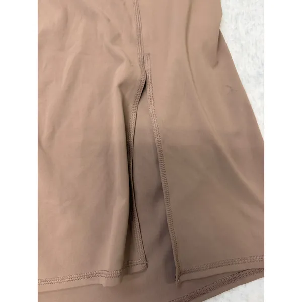 Isabel Maternity Side Slit Midi Active Dress Taupe‎ Brown XS 029-05-2364 - Image 2