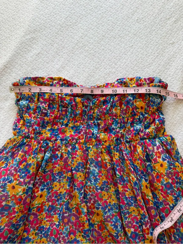 For Love and Lemons Sasha Mini Dress Floral Bustier Medium NEW - Image 6