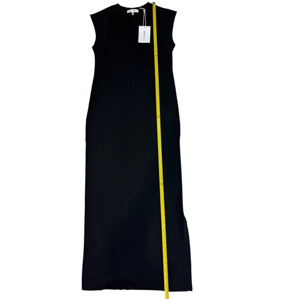 NWT FRAME Black Cotton Dress Size S Small - Image 4