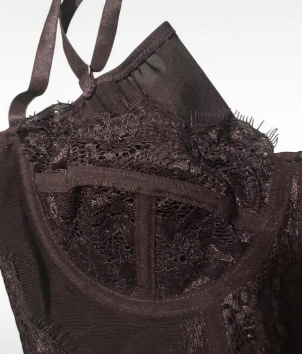 Black lace corset top Size M - Image 3
