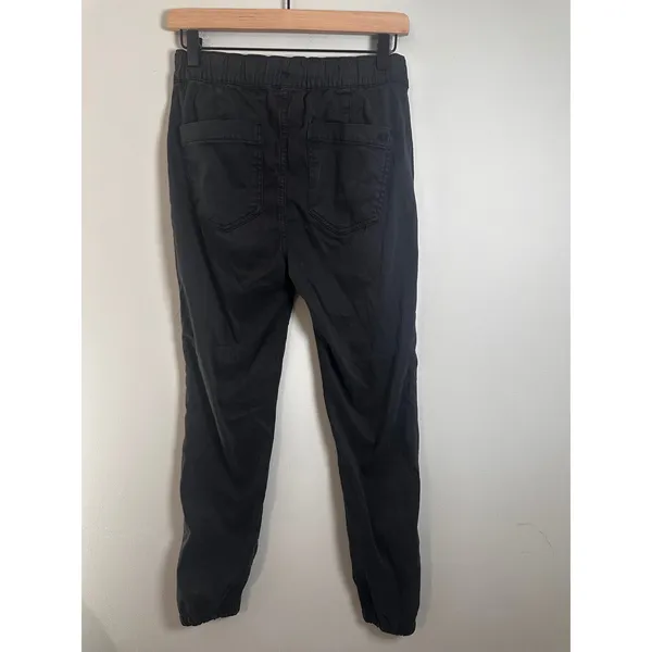 American Eagle Next Level Stretch Black Jogger Pants Ankle Zip Utility Women 8‎ - Image 4