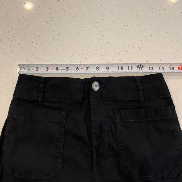 Maeve The Colette Ponte Crop Wide-Leg Pants Black‎ Linen Blend Size 30 - Image 9