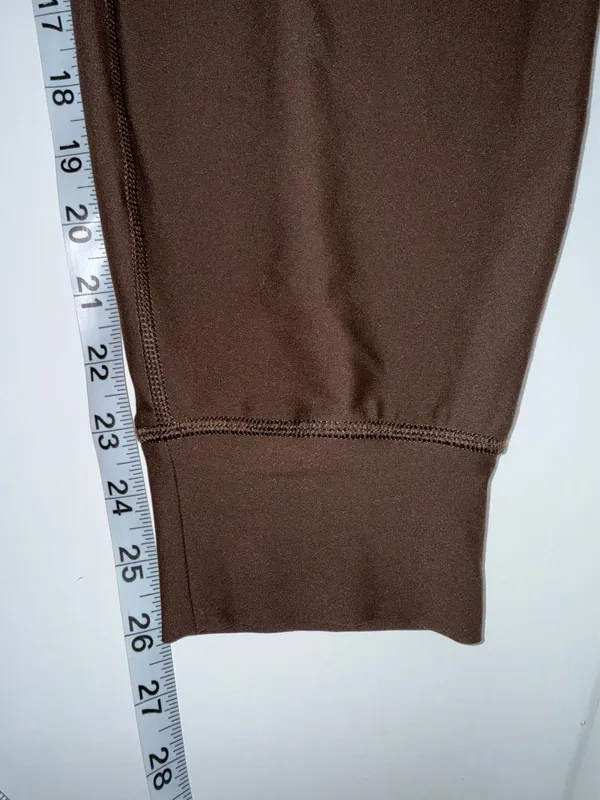 Old Navy Active Powersoft Go Dry Joggers Brown High Rise Pocket - Image 9
