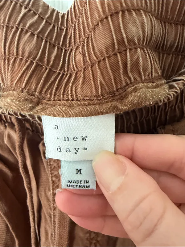 A new day, medium Relaxed Drawstring Jogger Pants - Brown - Image 2