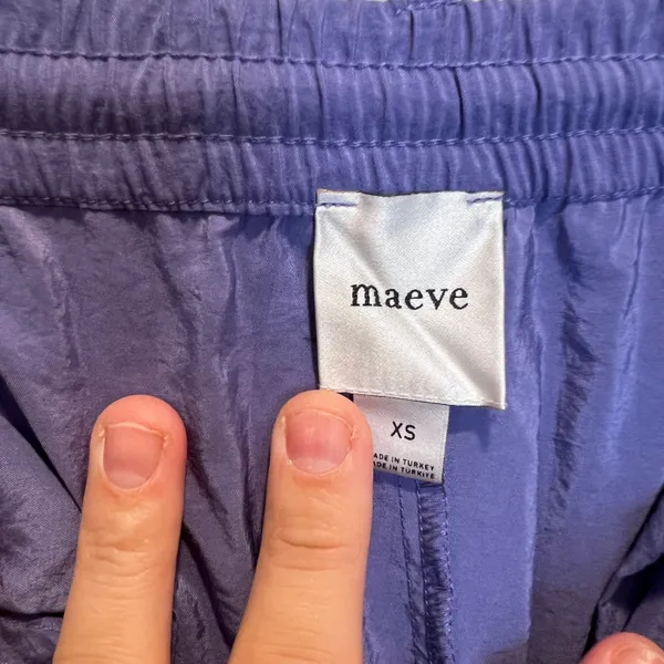 Anthropologie - Maeve Seamed Wide-Leg Track Pants Athletic Casual Travel Purple - Image 6