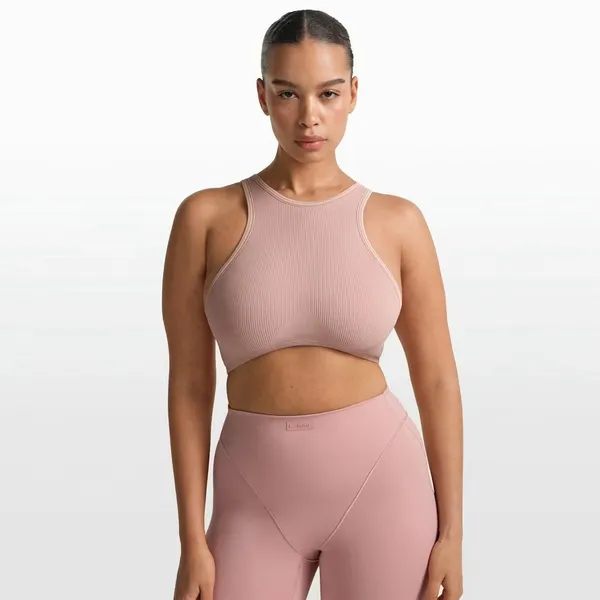 Nike Skims Ribbed Seamless Racer Front Bra Himalayan Size Medium - Image 10