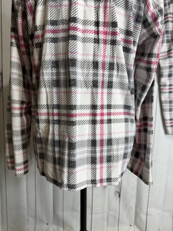 Nautica Pajama Set Plaid Flannel Long Sleeve Button Up Shirt Pant Sz L 14-16 - Image 8