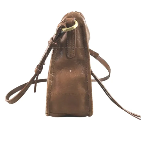 HOBO VTG Leather Crossbody Bag Brown Timeless Everyday Travel Work Minimalistic - Image 3