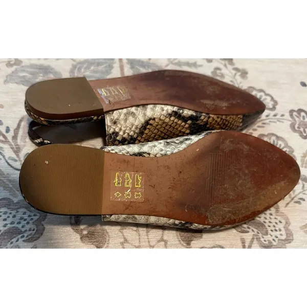 Madewell The Margot Slingback Flat in Snake Embossed Leather Size 7 - Image 7