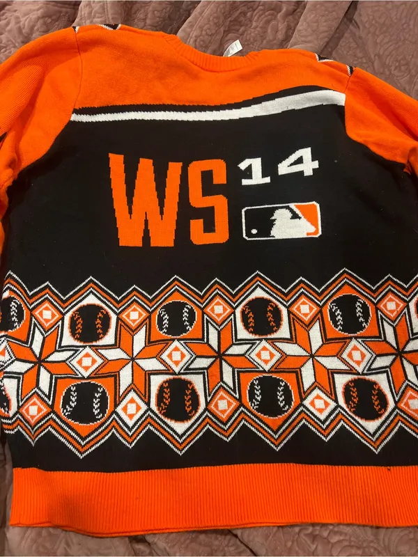 Forever Collectibles Orange & Black World Series Champions Crewneck Sweater - Image 5