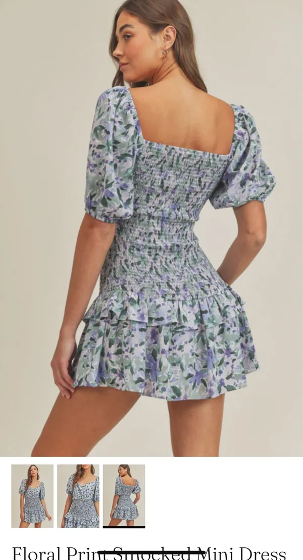 Lush Smocked Clothing Dress - Image 3