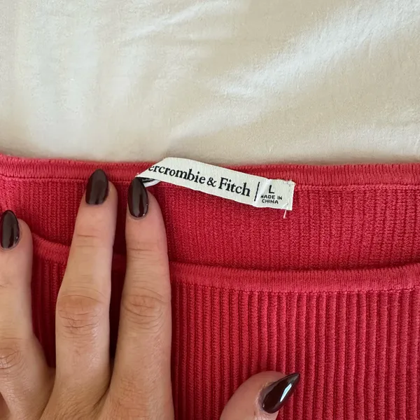 Abercrombie thick red ribbed tank - Image 3