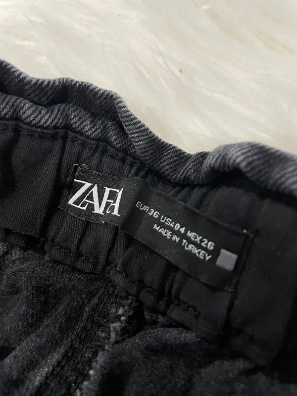 ZARA Paper bag Black Pants - Image 5