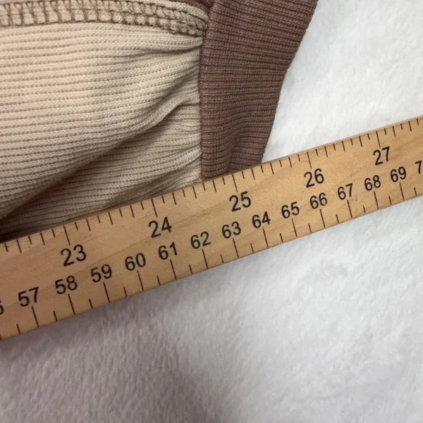 Boho Slouchy Sz L Harem Barrel Joggers Khaki Ribbed Colorblock Streetwear Fisoew - Image 11
