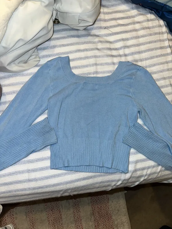 Frankies Bikinis Blue Long-sleeve Top - Image 4