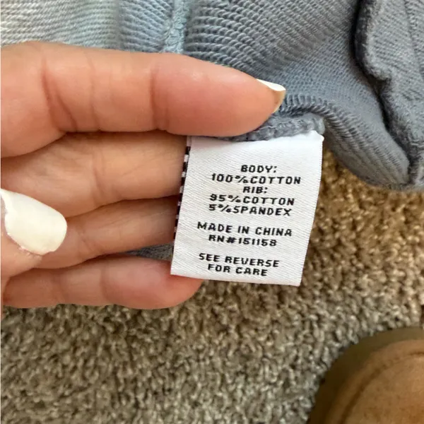 NWT Revolve 525 America gray and white ombré snap closure sweatshirt size small - Image 7