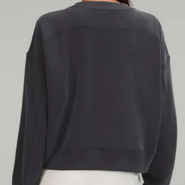 86. Lululemon Softstreme Perfectly Oversized Cropped Crew - Image 2
