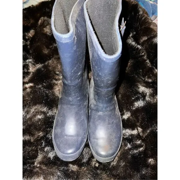 Chooka Ladies' Mid Height Boots - BLACK rain boots size 6 - Image 2