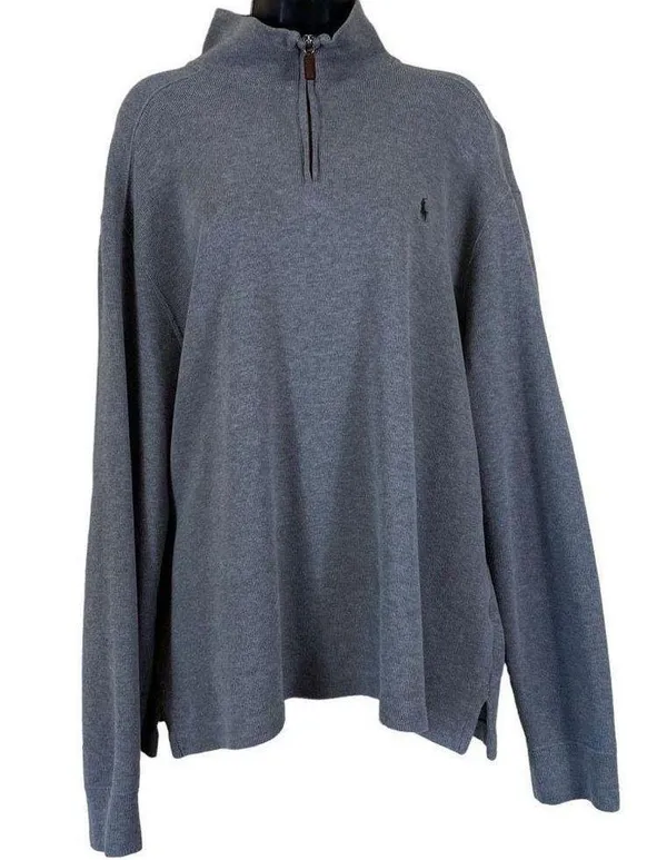 Ralph Lauren Quarter Zip Pullover Sweater - Image 6