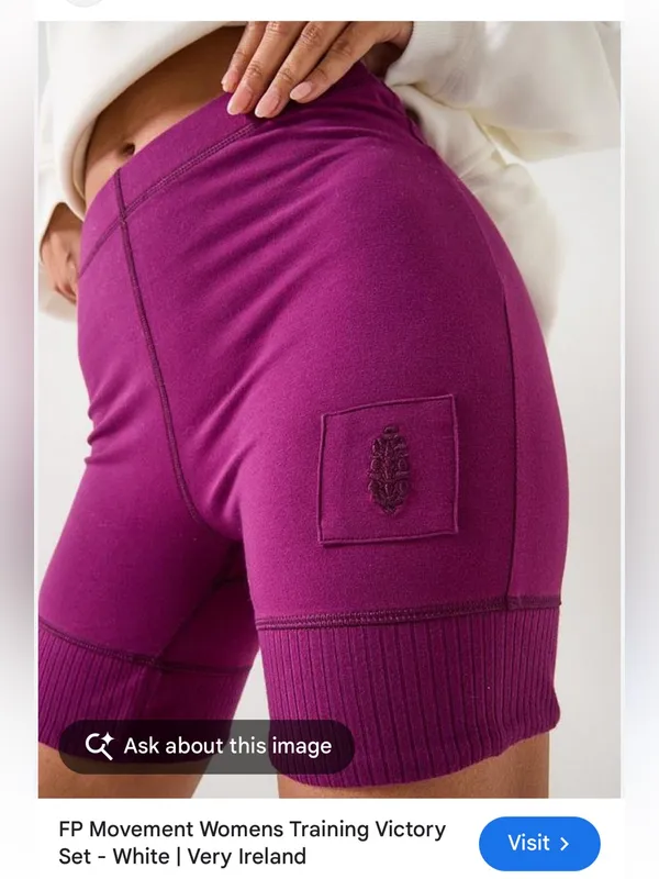 Free People FP Movement Berry Rib-Hem Bike Shorts - Image 2
