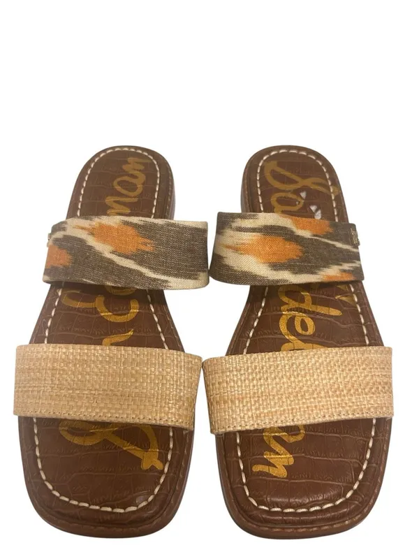 NWOB Sam Edelman Haydee Slides Boho Beige Orange 6.5 - Image 10
