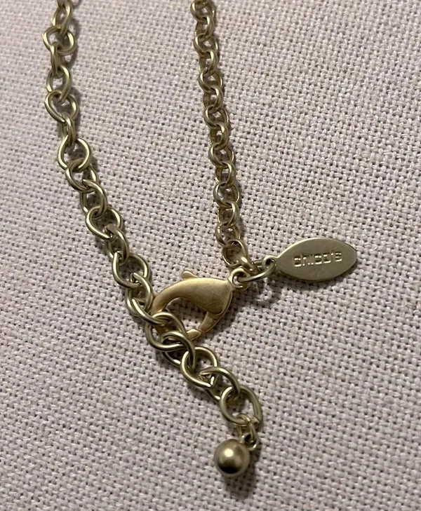 NEW Chico’s Mia Ladder Necklace in Gold , New without Tag SOLD OUT - Image 8