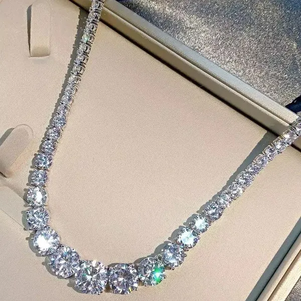 18” Silver Sterling 100% Cz Diamond. - Image 3