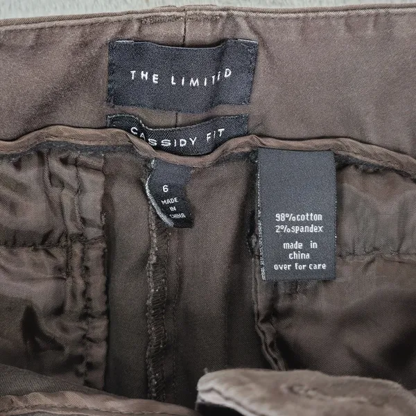 The Limited Cassidy Fit‎ Bermuda Chino Shorts Womens 6 Stretch Brown - Image 6