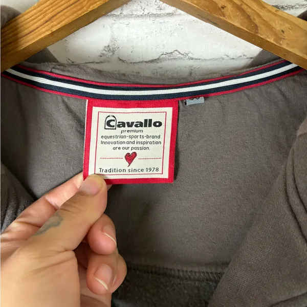 Cavallo Equestrian Bejeweled Brown Equestrian Hooded Jacket - Image 3
