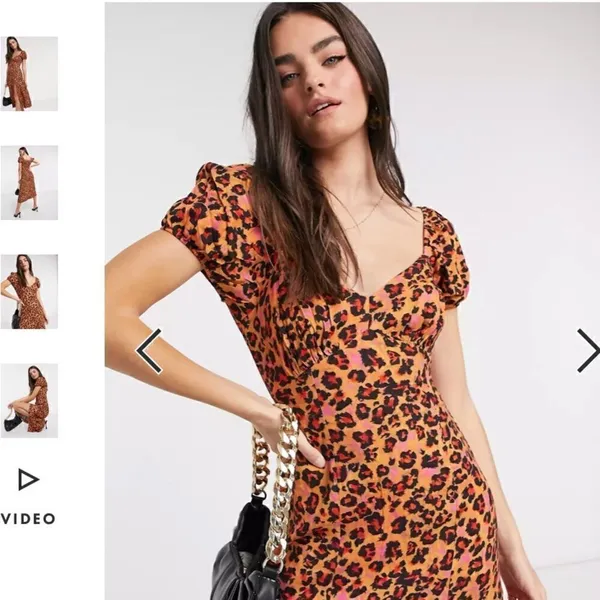 NWT French Connection Animal Print Midi Dress - Image 2