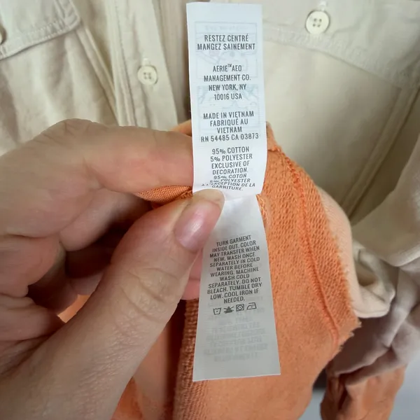 Offline by Aerie Lumber Jane Shacket Small Ombre Tye Die Button‎ Up Comfy Lounge - Image 7