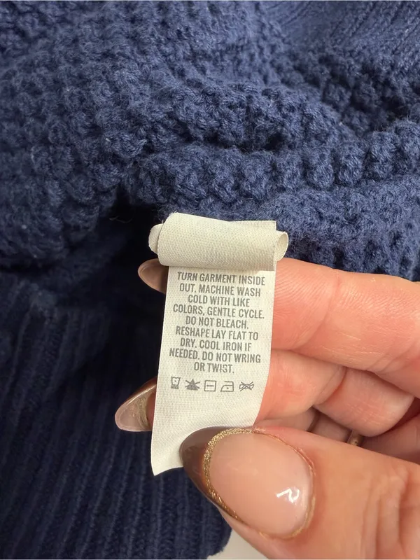 Aerie knit cardigan 100% cotton xs letterman college academia preppy letter A - Image 10