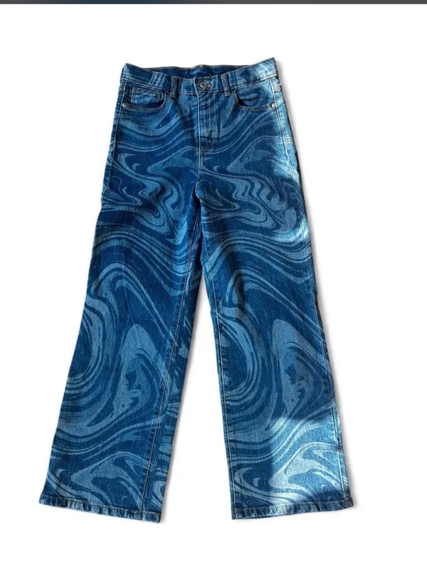 art class Blue Swirl Wide Leg Jeans - Image 3
