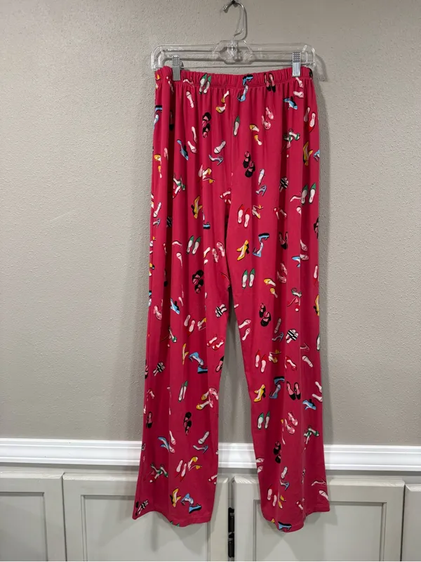Kate Spade New York Red Fabulous Colorful Shoes Pajama Set - Image 9