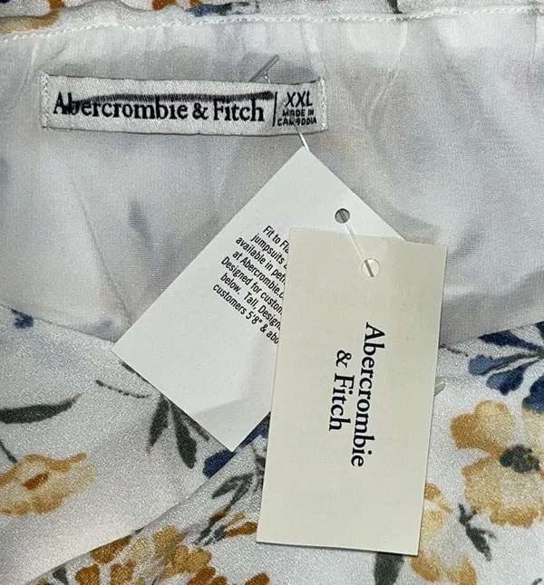 Abercrombie & Fitch NWT Size XXL Floral Print Fully Lined Ruched Mini Dress - Image 7