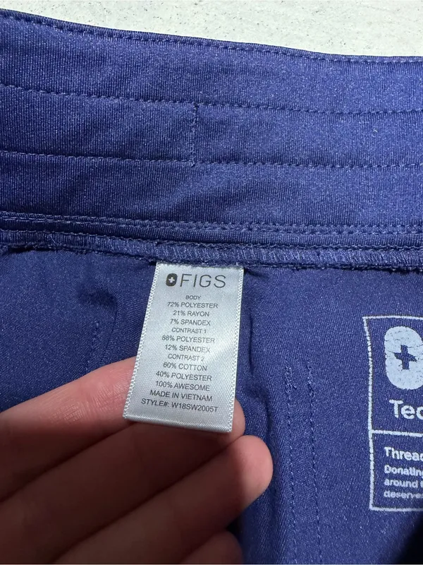Figs Navy Jogger Pants XS/T - Image 6