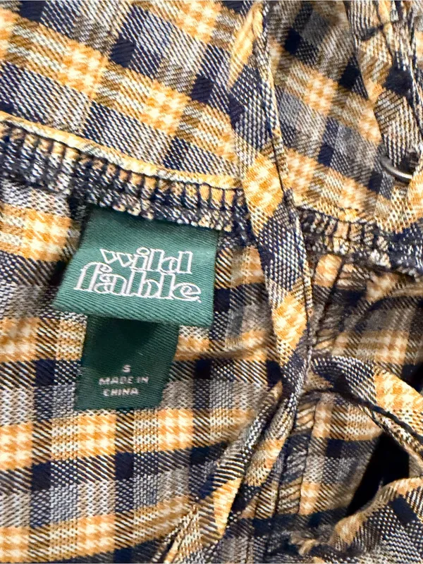 NWT Wild Fable Size S Navy Plaid Fitted Stretch Mini Dress Spaghetti Strap Y2K - Image 11