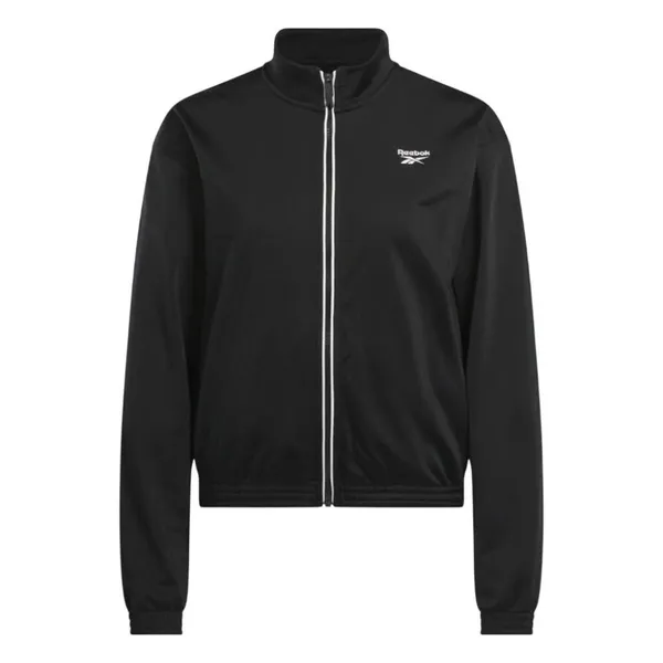 NWT Reebok Womens Banded Track Jacket IT5643 Black / White S - Image 6