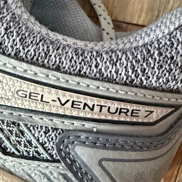 Womens ASICS GEL-Venture 7 Trail Running Shoes - Grey / Cream 9.5 - Image 5