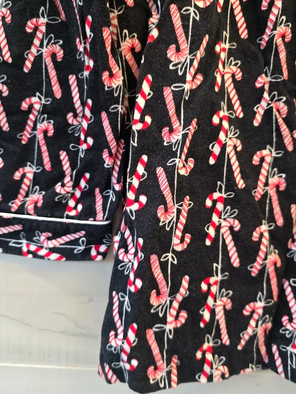 {XS} Vintage Victoria's Secret Christmas Candy Cane Pajama Set - Image 3