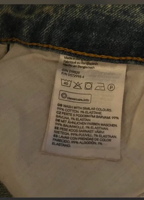 H&M Divided High-Rise Mom Jeans - Acid Wash - Size 10 - Image 8